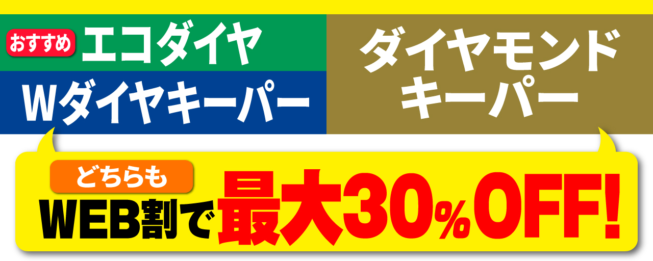 ダイヤモンドキーパー・エコダイヤキーパーWEB割